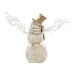 18" Snowman Statue With Twig Lights -Northlight Sale Store D670421S 3