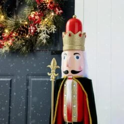 Glitzhome® 3.5ft. Wooden Christmas King Nutcracker -Northlight Sale Store D670510S 5
