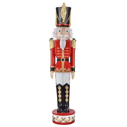 Haute Decor 3ft. Red & Black Christmas Nutcracker 1 Haute Decor 3ft. Red & Black Christmas Nutcracker