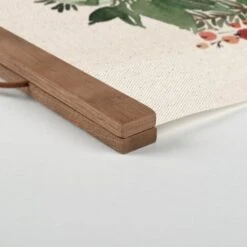 Vintage Santa Teak Hanging Canvas -Northlight Sale Store D673226S 2