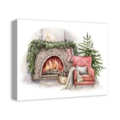 Cozy Fireplace Canvas Wall Art 8 Cozy Fireplace Canvas Wall Art -Northlight Sale Store D673230S 2
