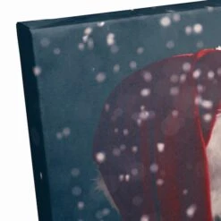 Magical Santa Sleigh Scene Canvas Wall Art -Northlight Sale Store D673232S 3