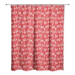 Ho Ho Ho Pattern Shower Curtain 5 Ho Ho Ho Pattern Shower Curtain -Northlight Sale Store D673246S 2
