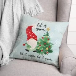 Let It Gnome Indoor/Outdoor Pillow -Northlight Sale Store D673259S 3