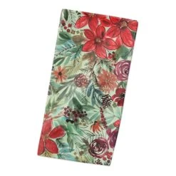 Holiday Blooms Pattern Cotton Twill Napkin -Northlight Sale Store D673267S 2