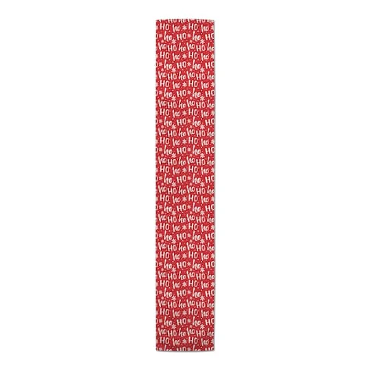 72'' Ho Ho Ho Pattern Cotton Twill Runner 4 72'' Ho Ho Ho Pattern Cotton Twill Runner - Image 4