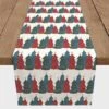 90'' Christmas Tree Trio Cotton Twill Runner