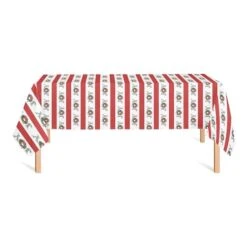102'' Joy Wreath Stripes Tablecloth 5 102'' Joy Wreath Stripes Tablecloth -Northlight Sale Store D673288S 2