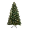 6.5ft. Pre-Lit Alexa Enabled Mountain Fir Artificial Christmas Tree, Multicolor LED Lights
