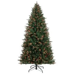 6.5ft. Pre-Lit Alexa Enabled Mountain Fir Artificial Christmas Tree, Multicolor LED Lights -Northlight Sale Store D674160S 2