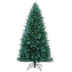 6.5ft. Pre-Lit Alexa Enabled Mountain Fir Artificial Christmas Tree, Multicolor LED Lights -Northlight Sale Store D674160S 5