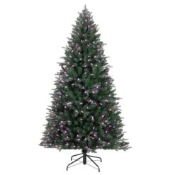 6.5ft. Pre-Lit Alexa Enabled Mountain Fir Artificial Christmas Tree, Multicolor LED Lights -Northlight Sale Store D674160S 6