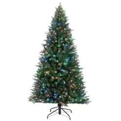 6.5ft. Pre-Lit Alexa Enabled Mountain Fir Artificial Christmas Tree, Multicolor LED Lights -Northlight Sale Store D674160S 8