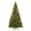 9ft. Pre-Lit Alexa Enabled Vermont Spruce Artificial Christmas Tree, Multicolor LED Lights