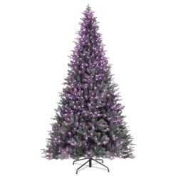 9ft. Pre-Lit Alexa Enabled Vermont Spruce Artificial Christmas Tree, Multicolor LED Lights -Northlight Sale Store D674163S 2