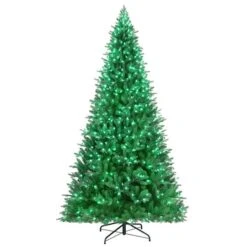 9ft. Pre-Lit Alexa Enabled Vermont Spruce Artificial Christmas Tree, Multicolor LED Lights -Northlight Sale Store D674163S 4