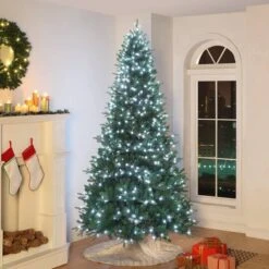 9ft. Pre-Lit Alexa Enabled Vermont Spruce Artificial Christmas Tree, Multicolor LED Lights -Northlight Sale Store D674163S 9