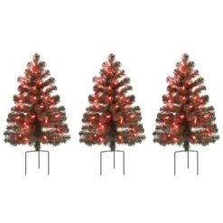 3ct. Pre-Lit Alexa Enabled Pathway Artificial Christmas Tree Set 13 3ct. Pre-Lit Alexa Enabled Pathway Artificial Christmas Tree Set -Northlight Sale Store D674164S 2