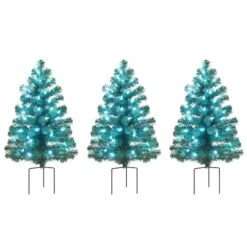3ct. Pre-Lit Alexa Enabled Pathway Artificial Christmas Tree Set 16 3ct. Pre-Lit Alexa Enabled Pathway Artificial Christmas Tree Set -Northlight Sale Store D674164S 5