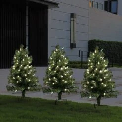 3ct. Pre-Lit Alexa Enabled Pathway Artificial Christmas Tree Set 20 3ct. Pre-Lit Alexa Enabled Pathway Artificial Christmas Tree Set -Northlight Sale Store D674164S 9
