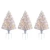 3ct. Pre-Lit Alexa Enabled Pathway White Artificial Christmas Tree Set