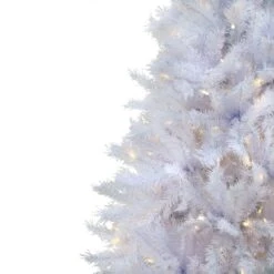 6.5ft. Pre-Lit White Artificial Christmas Tree, Warm White LED Lights -Northlight Sale Store D674406S 15