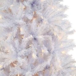 6.5ft. Pre-Lit White Artificial Christmas Tree, Warm White LED Lights -Northlight Sale Store D674406S 16