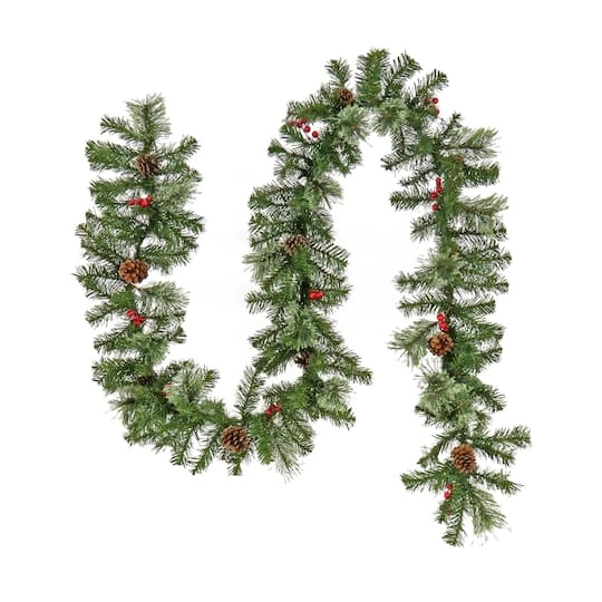 9ft. Evergreen & Cashmere Tips Garland 2 9ft. Evergreen & Cashmere Tips Garland - Image 2