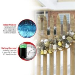 9ft. Pre-Lit Gold Ornament Metallic Garland 17 9ft. Pre-Lit Gold Ornament Metallic Garland -Northlight Sale Store D675921S 18