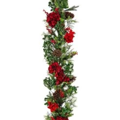 9ft. Decorated Vienna Waltz Garland With LED Lights -Northlight Sale Store D675926S 14