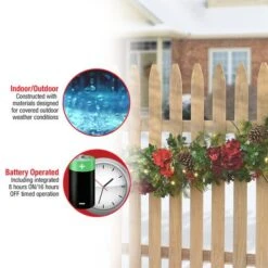 9ft. Decorated Vienna Waltz Garland With LED Lights -Northlight Sale Store D675926S 18