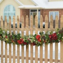 9ft. Decorated Vienna Waltz Garland With LED Lights -Northlight Sale Store D675926S 3