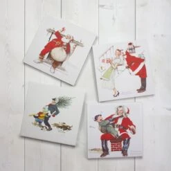 Northlight Classic Norman Rockwell Christmas Scene Canvas Prints Set, 4ct. -Northlight Sale Store D676166S 2