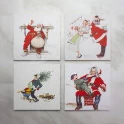 Northlight Classic Norman Rockwell Christmas Scene Canvas Prints Set, 4ct. -Northlight Sale Store D676166S 3