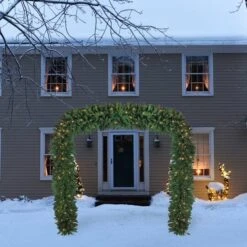Northlight 9ft. Pre-Lit Pine Artificial Christmas Archway Decoration, Clear Lights -Northlight Sale Store D676275S 13