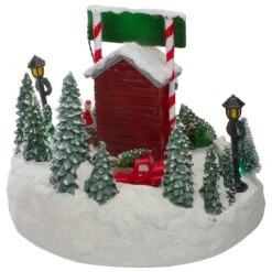 Northlight 9" Lighted & Animated Christmas Tree Farm Winter Scene With Moving Cars -Northlight Sale Store D676282S 5