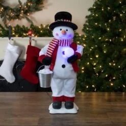 Northlight 24" Lighted & Animated Musical Snowman Christmas Figure 8 Northlight 24" Lighted & Animated Musical Snowman Christmas Figure -Northlight Sale Store D676288S 2