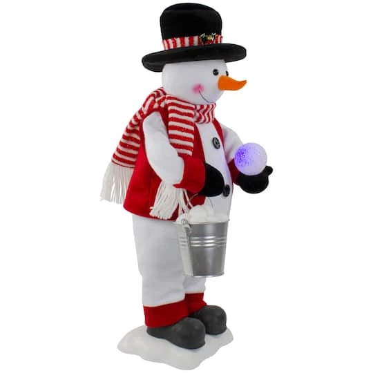 Northlight 24" Lighted & Animated Musical Snowman Christmas Figure 4 Northlight 24" Lighted & Animated Musical Snowman Christmas Figure - Image 4