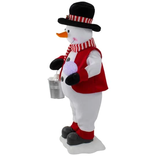 Northlight 24" Lighted & Animated Musical Snowman Christmas Figure 5 Northlight 24" Lighted & Animated Musical Snowman Christmas Figure - Image 5