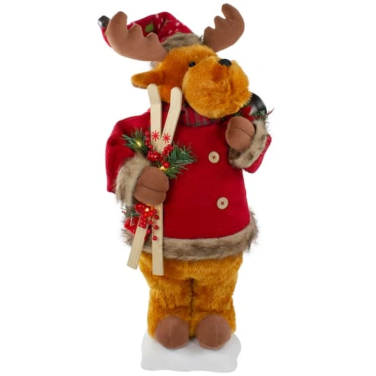 Northlight 24" Lighted & Animated Musical Moose Christmas Figure 1 Northlight 24" Lighted & Animated Musical Moose Christmas Figure