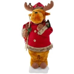 Northlight 24" Lighted & Animated Musical Moose Christmas Figure 11 Northlight 24" Lighted & Animated Musical Moose Christmas Figure -Northlight Sale Store D676289S 4