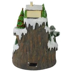 Northlight 17" White LED Lighted & Animated Christmas Village With Moving Train -Northlight Sale Store D676293S 5