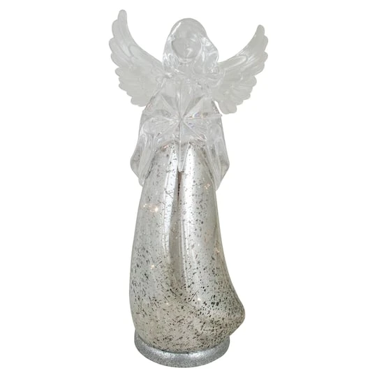 Northlight 13" Lighted Angel Holding A Star Christmas Tabletop Figurine 1 Northlight 13" Lighted Angel Holding A Star Christmas Tabletop Figurine