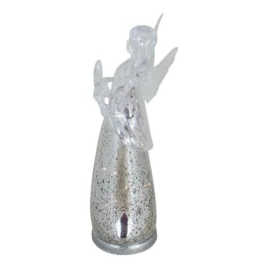 Northlight 13" Lighted Angel Holding A Star Christmas Tabletop Figurine 4 Northlight 13" Lighted Angel Holding A Star Christmas Tabletop Figurine - Image 4