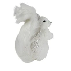 Northlight 9" White Squirrel With Silver Gems Christmas Tabletop Decoration -Northlight Sale Store D676298S 2