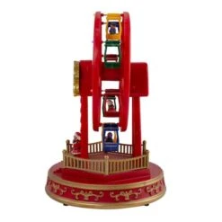 Northlight 11" Red & Gold LED Musical Rotating Christmas Ferris Wheel -Northlight Sale Store D676305S 4