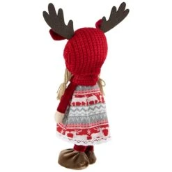 Northlight 16'' Little Nordic Girl In Moose Antler Hat Christmas Figure 17 Northlight 16'' Little Nordic Girl In Moose Antler Hat Christmas Figure -Northlight Sale Store D676315S 5