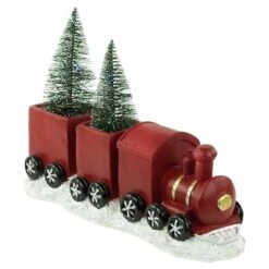 Northlight 12'' Red And Gold Christmas Train With LED Lighted Frosted Trees Tabletop Decoration -Northlight Sale Store D676322S 14
