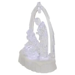 Northlight 7'' LED Lighted Musical Icy Crystal Nativity Scene Christmas Decoration -Northlight Sale Store D676324S 5