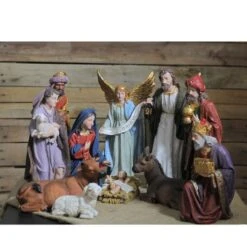 Northlight Blue And Red Christmas Nativity Figurine Set -Northlight Sale Store D676327S 3